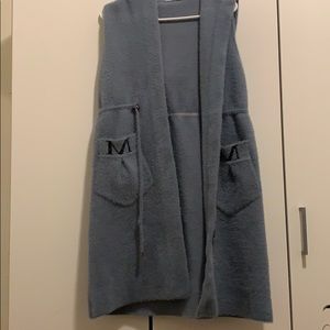 Fuzzy coat with hood